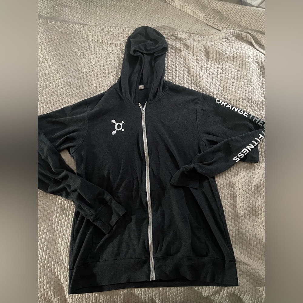 Orangetheory full zip dark gray black